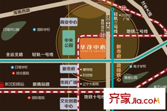 華茂?央墅區(qū)位圖