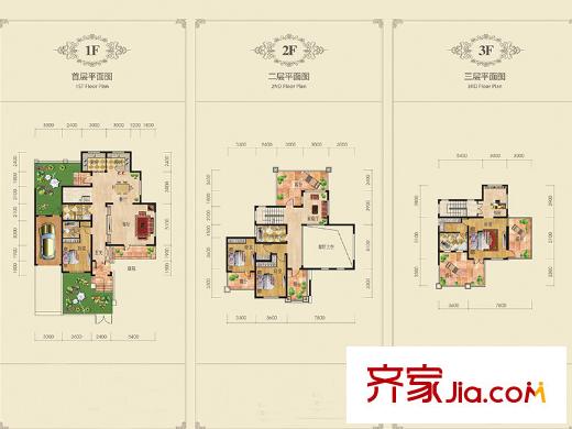 首創(chuàng)棋盤山1號聯(lián)排H戶型 4室3廳4衛(wèi)1廚