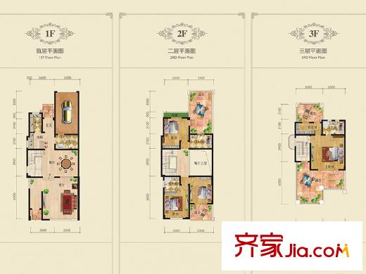 首創(chuàng)棋盤山1號聯(lián)排A戶型 4室2廳4衛(wèi)1廚