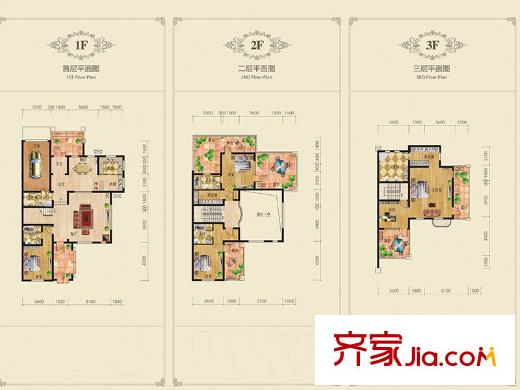 首創(chuàng)棋盤山1號聯(lián)排C戶型 4室4廳5衛(wèi)1廚