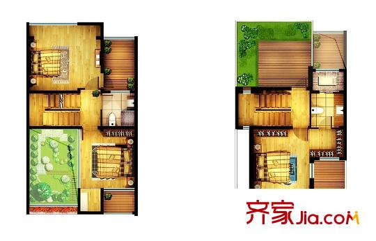 逸景盛熙城D戶型圖 3室3廳4廚