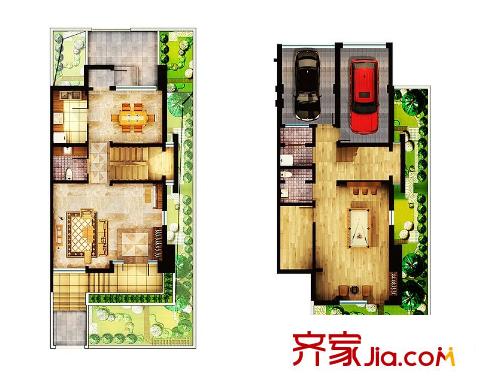 逸景盛熙城F戶型圖 3室3廳4衛(wèi)