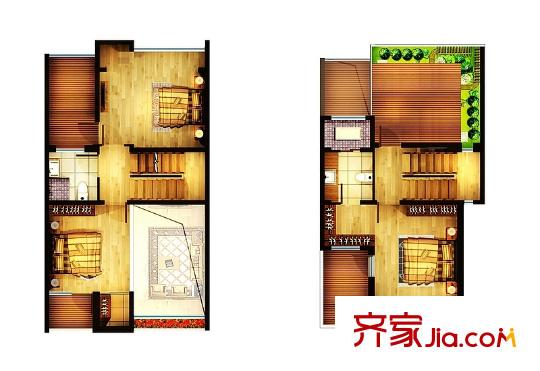 逸景盛熙城E戶型圖 3室3廳4衛(wèi)