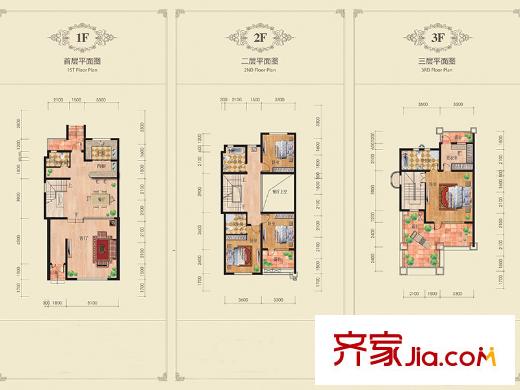 首創(chuàng)棋盤山1號聯(lián)排G戶型 4室2廳4衛(wèi)1廚