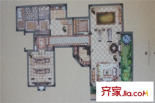 新湖仙林金谷N-1戶型  1室1廳1衛(wèi)