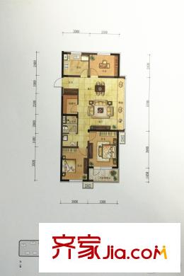 萬(wàn)科城市之光5#-7#F戶型 3室1廳1衛(wèi)1廚