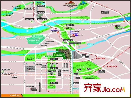 首創(chuàng)光和城區(qū)位圖