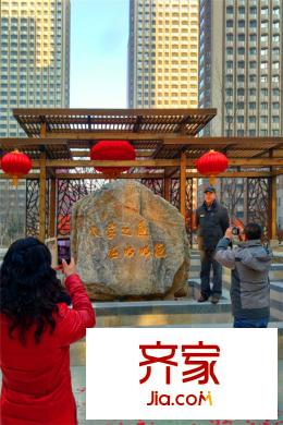 中央學(xué)府南側(cè)入戶大門景觀圖（2015-12-28）