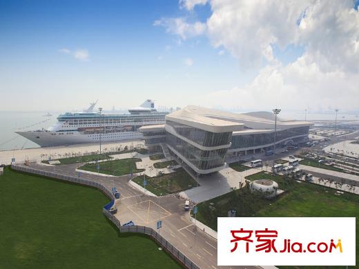 京能海與城周邊鄰近的天津港游輪母港
