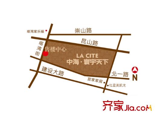 中海寰宇天下地理位置圖