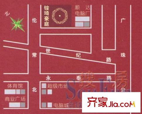 銨琦豪庭交通圖