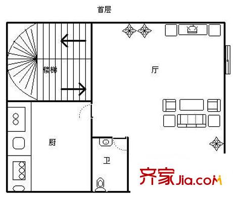 新基豪苑 5室 戶型圖