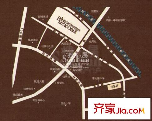 藍(lán)色海岸交通圖