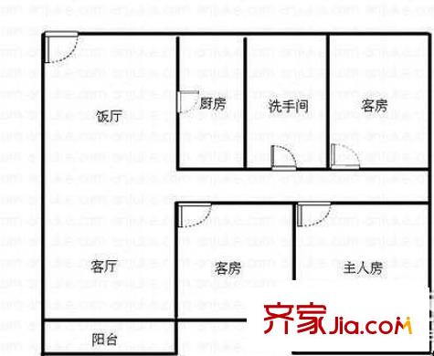 尚雅苑 3室 戶型圖