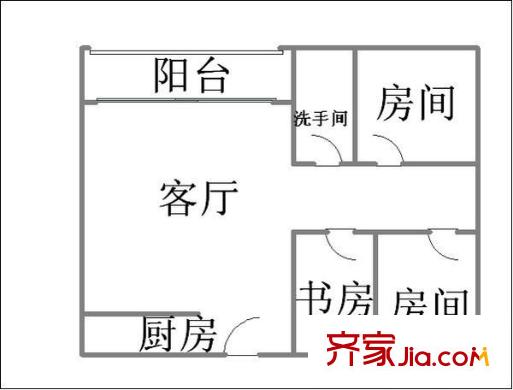 昌明樓 3室 戶型圖