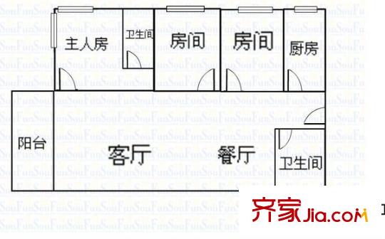 御祥豪庭 3室 戶型圖