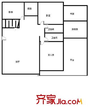 樂宜居戶型圖4室1廳 戶型圖 4室1廳2衛(wèi)1廚