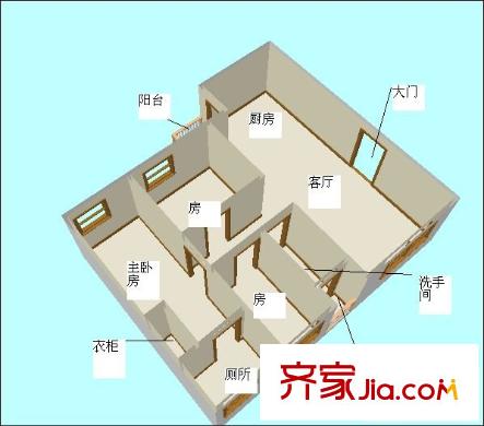 樂宜居戶型圖3室2廳 戶型圖 3室2廳2衛(wèi)2廚
