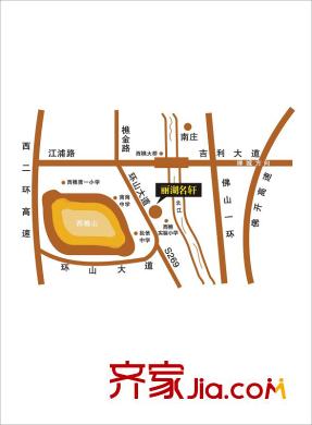 麗湖名軒交通圖