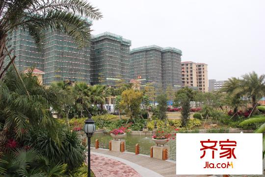 名匯?浩湖灣小區(qū)園林實(shí)景（2015.2.5）