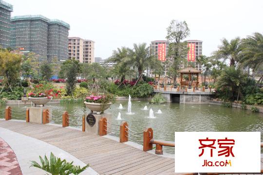 名匯?浩湖灣小區(qū)園林實(shí)景（2015.2.5）