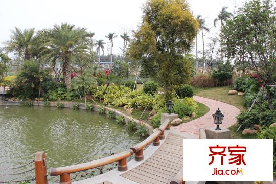 名匯?浩湖灣小區(qū)園林實(shí)景（2015.2.5）