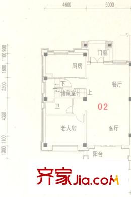 容桂碧桂園G120b座02單元一層 1室2廳1衛(wèi)1廚