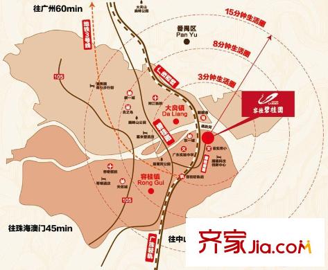 容桂碧桂園交通圖