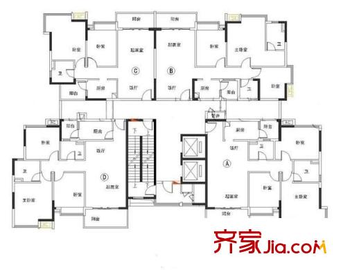 祥樂居 3室 戶型圖