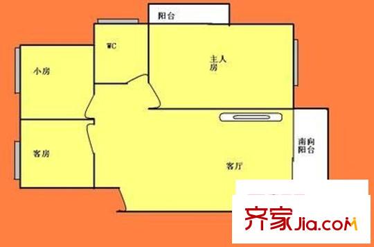 怡福新村戶型圖3室1廳 戶型圖 3室1廳1衛(wèi)1廚