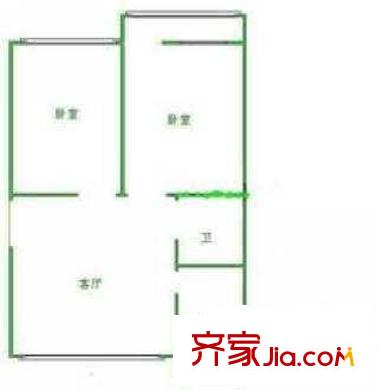 銀豐豪庭 2室 戶型圖