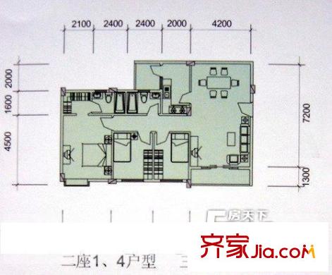 容桂祥業(yè)豪苑戶型圖3室2廳2衛(wèi)1廚 3室2廳2衛(wèi)1廚