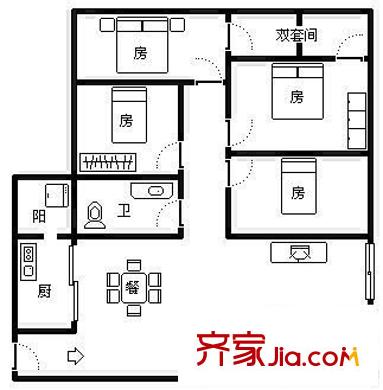 疊翠軒 4室 戶型圖