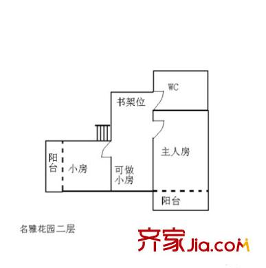 永豐花園戶型圖兩室一廳戶型圖 2室1廳1衛(wèi)1廚