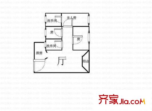 南泰樓 3室 戶型圖