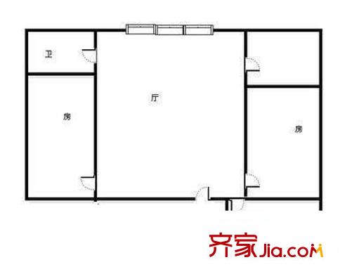 東二中心村 3室 戶(hù)型圖