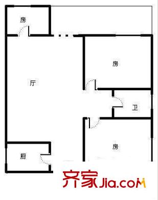 東二中心村 4室 戶(hù)型圖