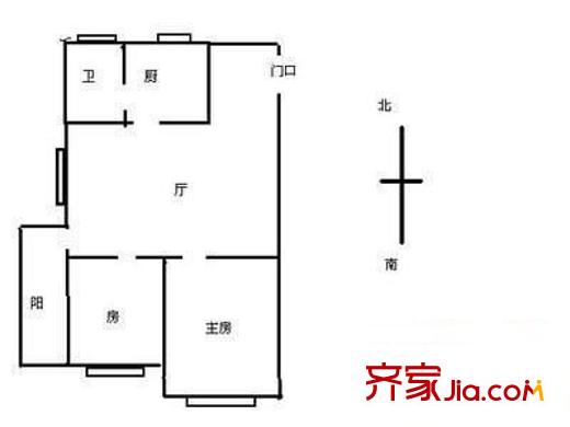 清水街小區(qū) 2室 戶型圖