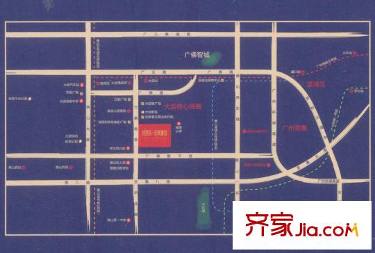 雅居樂?御景豪庭區(qū)位圖