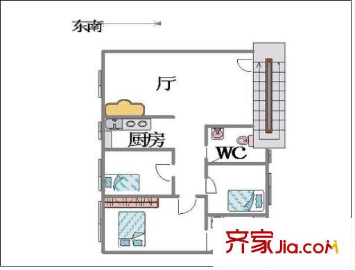 大良新桂園戶型圖新桂園（大良） 3室 戶型圖 3室2廳2衛(wèi)1廚