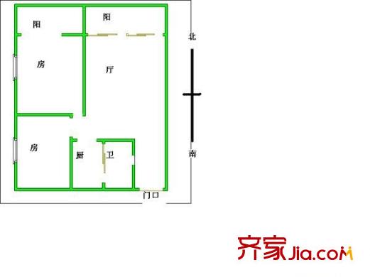桂園東小區(qū) 2室 戶(hù)型圖