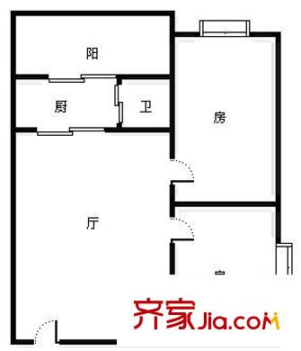 澤景苑 2室 戶(hù)型圖