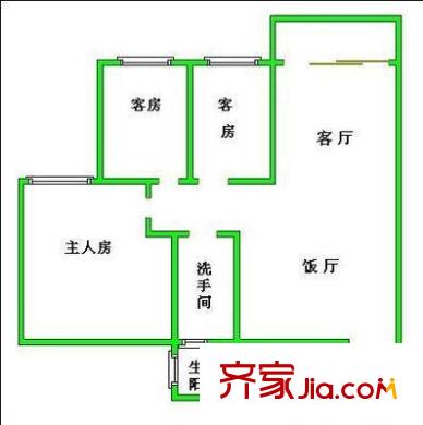 怡和新村 3室 戶型圖