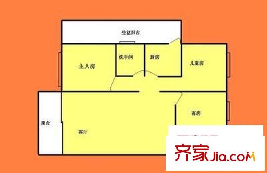 怡和新村 3室 戶型圖