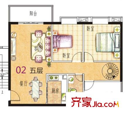 銀匯華庭1座三四層02單位 3室2廳1衛(wèi)1廚