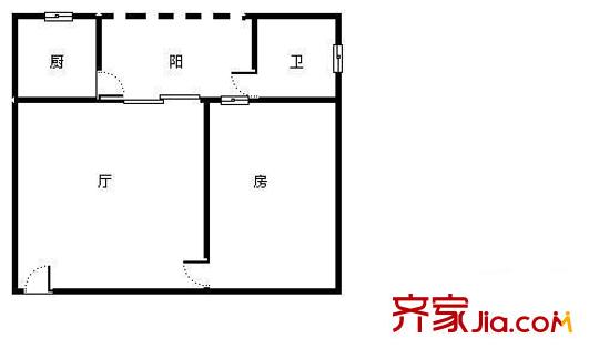 景星樓 2室 戶型圖