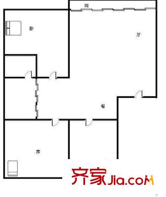 桂華中學(xué)教師村戶型圖3室2廳戶型圖 3室2廳2衛(wèi)1廚
