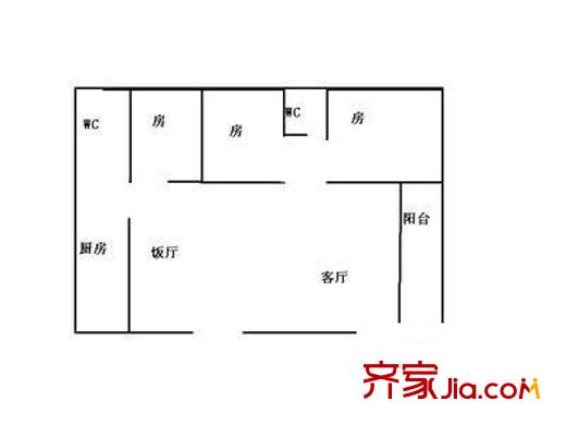 文華居 3室 戶型圖