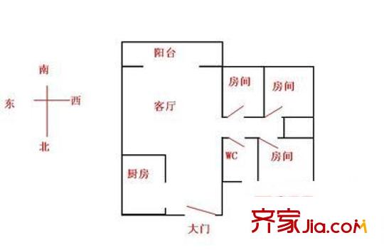 文華居 3室 戶型圖