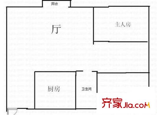 綠茵花園 2室 戶型圖